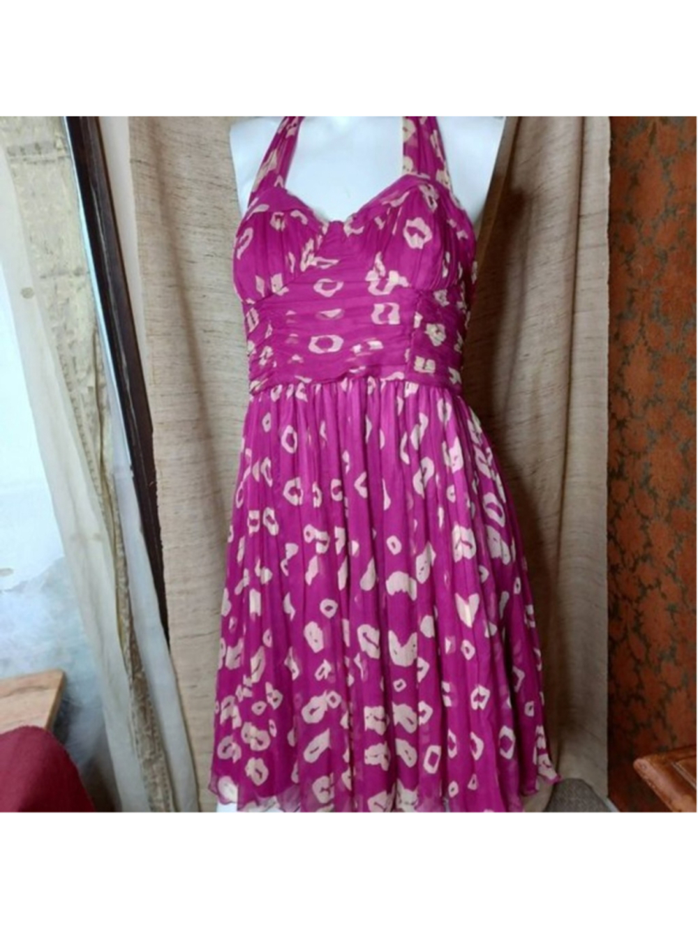 Vintage silk French connection dress party‎ 10